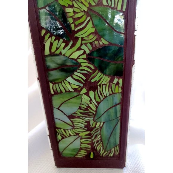 Unique Stained Glass Wine Box w/ Hinged Front - Picture 2 of 8